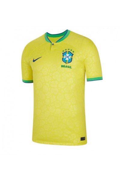 Brazilië Voetbaltruitje Thuis tenue WK 2022 Korte Mouw